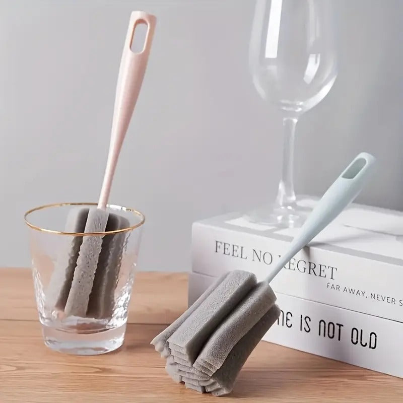 Petal Cup Brush Cleaning Tool with Long Handle
