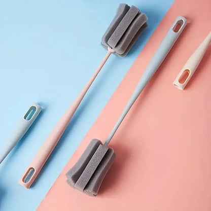 Petal Cup Brush Cleaning Tool with Long Handle